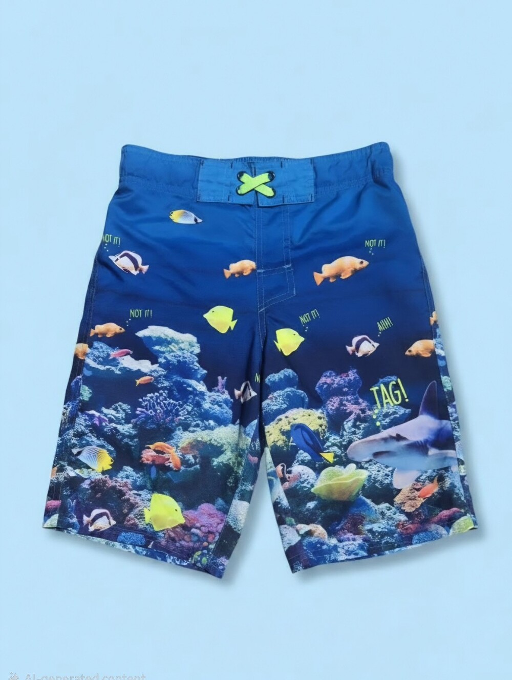 Boys Youth  swimming trunks. Cat and jack Coral reefs size large